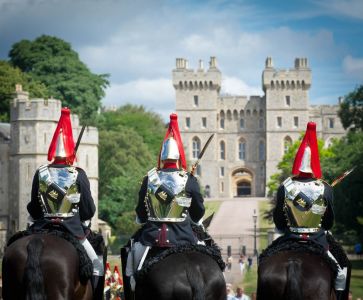 Guardie a cavallo al castello di Windsor