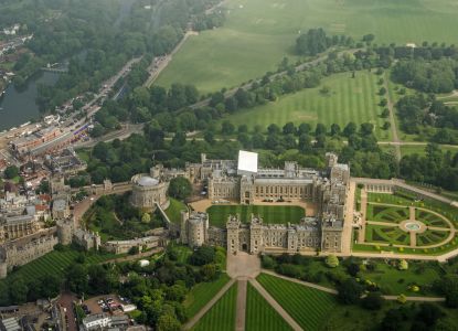 Fantastica immagine aerea del Castello di Windsor